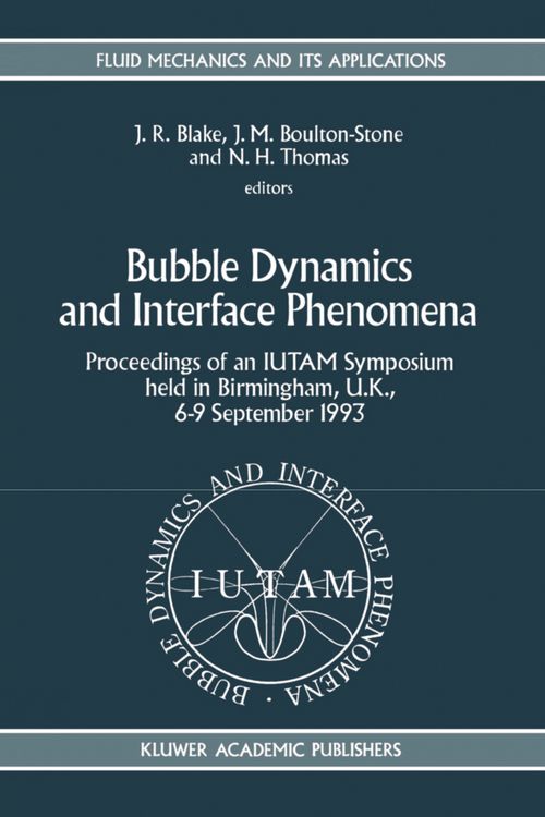 Produktbild: Bubble Dynamics and Interface Phenomena
