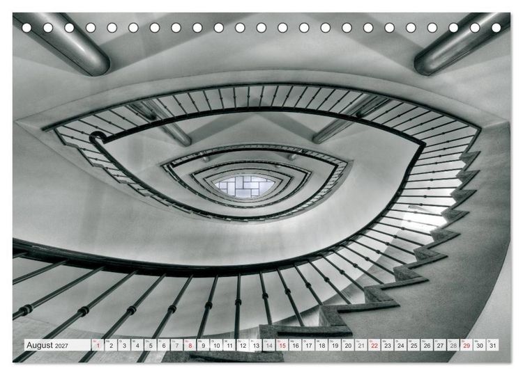 Produktbild: Treppenh&auml;user architektonische Kunstwerke (Tischkalender 2027 DIN A5 quer), CALVENDO Monatskalender
