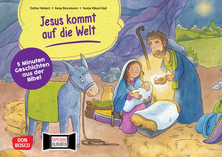 Produktbild: Jesus kommt auf die Welt. Kamishibai Bildkartenset.