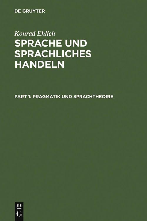 Produktbild: Sprache und sprachliches Handeln