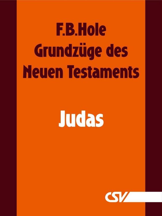 Produktbild: Grundz&uuml;ge des Neuen Testaments - Judas
