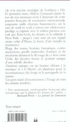 Produktbild: Variations Sauvages. Pocket Nr. 12304