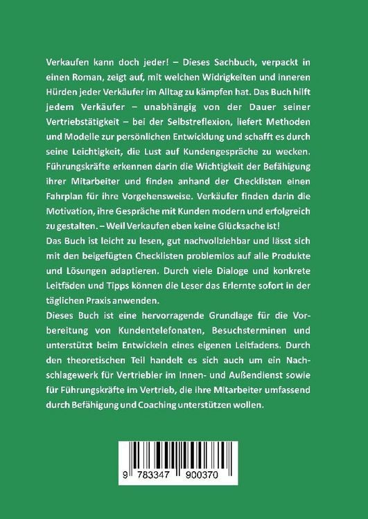 Produktbild: Weil Vertrieb keine Gl&uuml;ckssache ist
