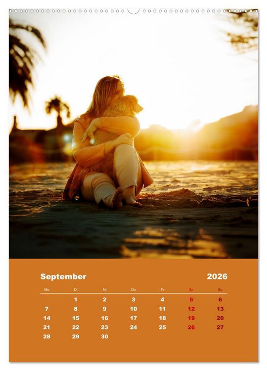 Produktbild: Du und ich - Dreamteamfotografie - Mensch und Hund (hochwertiger Premium Wandkalender 2026 DIN A2 hoch), Kunstdruck in Hochglanz