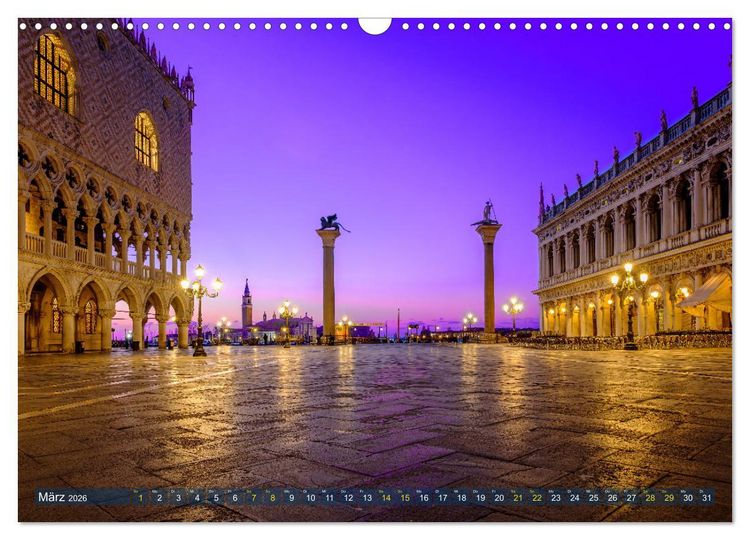 Produktbild: Venedig - eine Stadt f&uuml;r Tr&auml;umer (Wandkalender 2026 DIN A3 quer), CALVENDO Monatskalender