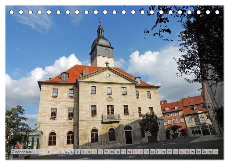 Produktbild: Bad Langensalza - Die Kur- und Gartenstadt (Tischkalender 2026 DIN A5 quer), CALVENDO Monatskalender