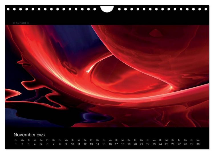 Produktbild: Abstrakte Kunst (Wandkalender 2026 DIN A4 quer), CALVENDO Monatskalender