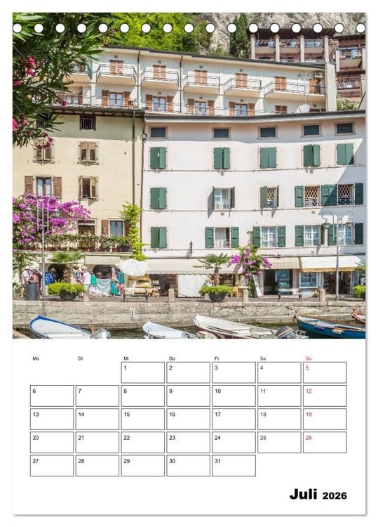 Produktbild: LIMONE SUL GARDA Unvergessliche Momente (Tischkalender 2026 DIN A5 hoch), CALVENDO Monatskalender
