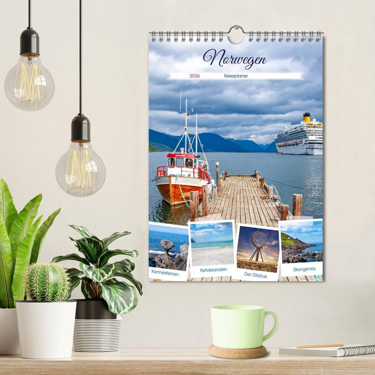 Produktbild: Norwegen - Reiseplaner (Wandkalender 2026 DIN A4 hoch), CALVENDO Monatskalender