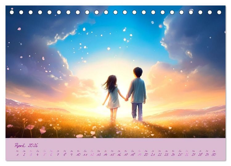 Produktbild: Magie der Kindheit (Tischkalender 2026 DIN A5 quer), CALVENDO Monatskalender