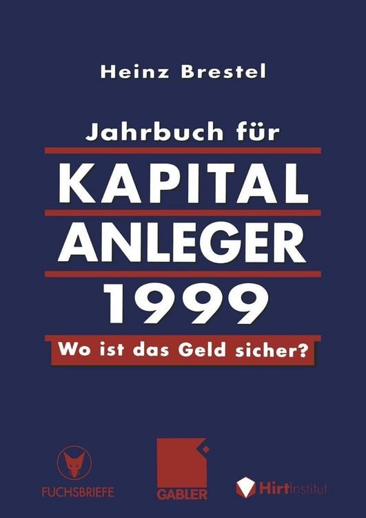Produktbild: Jahrbuch f&uuml;r Kapitalanleger 1999