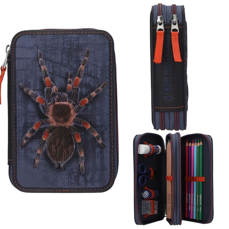 Produktbild: Adventure World 2 Fach Federtasche mit Spinne