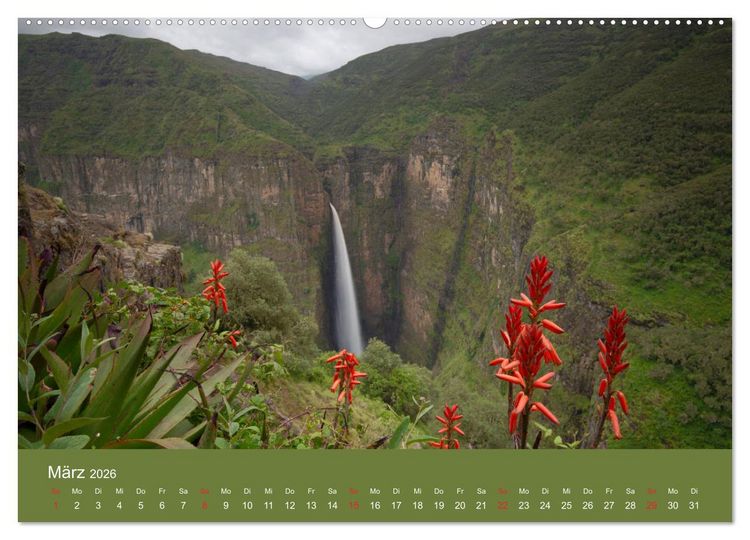 Produktbild: &Auml;thiopien Landschaften der Gegens&auml;tze (hochwertiger Premium Wandkalender 2026 DIN A2 quer), Kunstdruck in Hochglanz