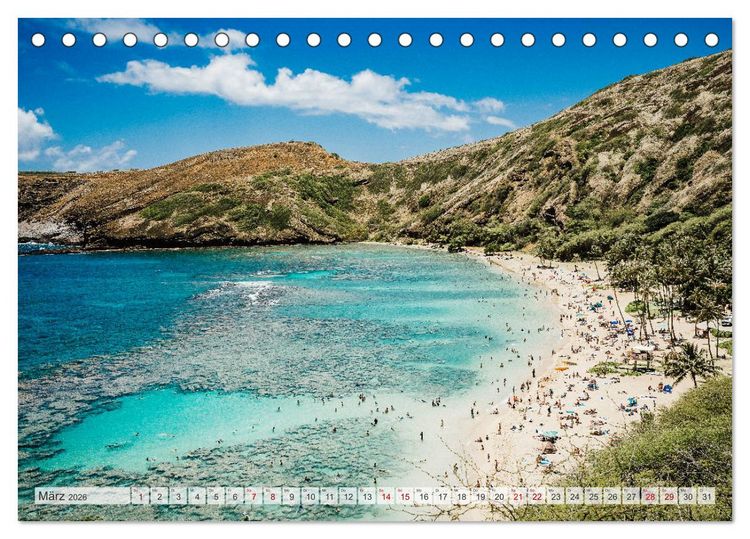 Produktbild: Aloha Hawaii (Tischkalender 2026 DIN A5 quer), CALVENDO Monatskalender