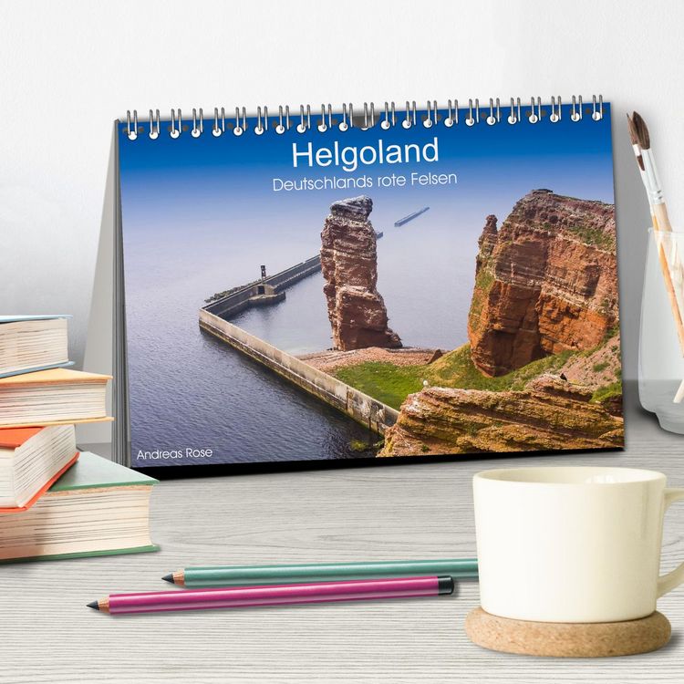 Produktbild: Helgoland,Deutschlands rote Felsen (Tischkalender 2027 DIN A5 quer), CALVENDO Monatskalender