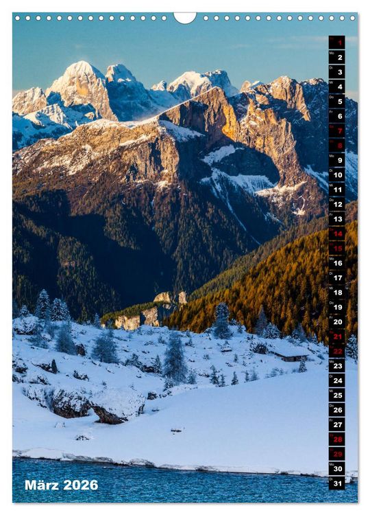 Produktbild: Dolomiten. Italien (Wandkalender 2026 DIN A3 hoch), CALVENDO Monatskalender