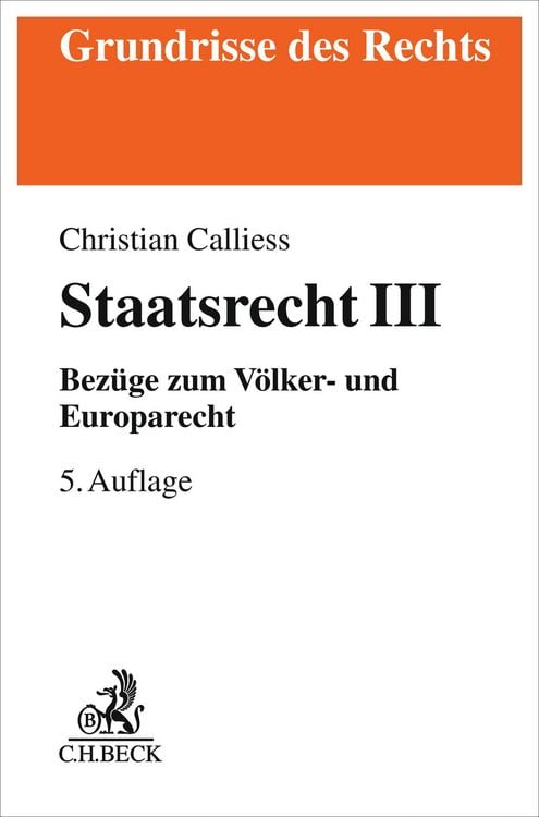 Produktbild: Staatsrecht III