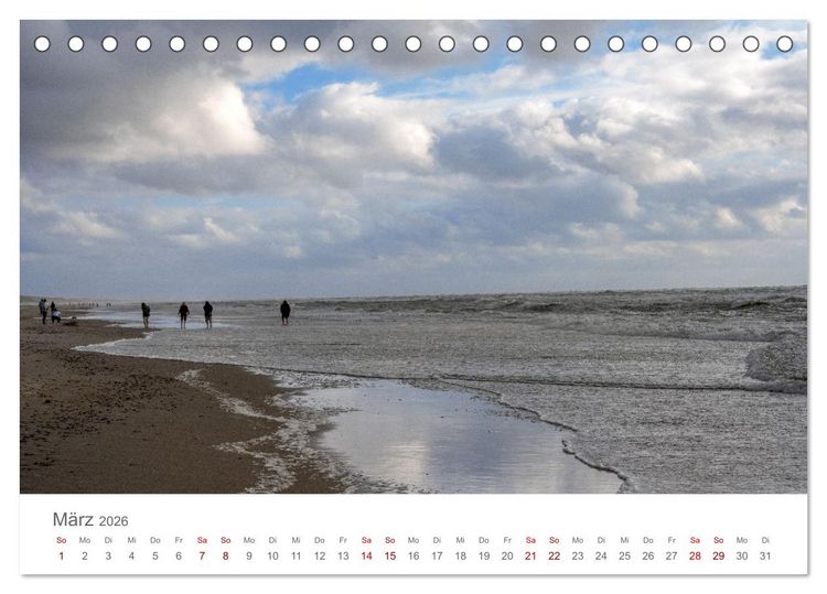 Produktbild: D&auml;nemark - Henne Strand (Tischkalender 2026 DIN A5 quer), CALVENDO Monatskalender