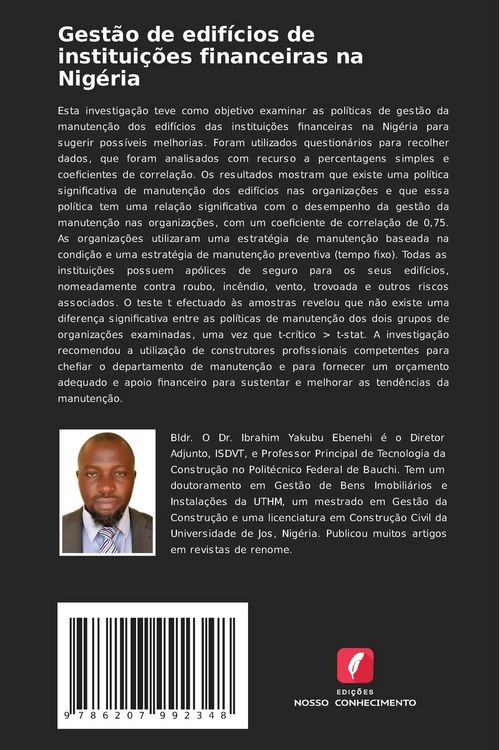 Produktbild: Gest&atilde;o de edif&iacute;cios de institui&ccedil;&otilde;es financeiras na Nig&eacute;ria