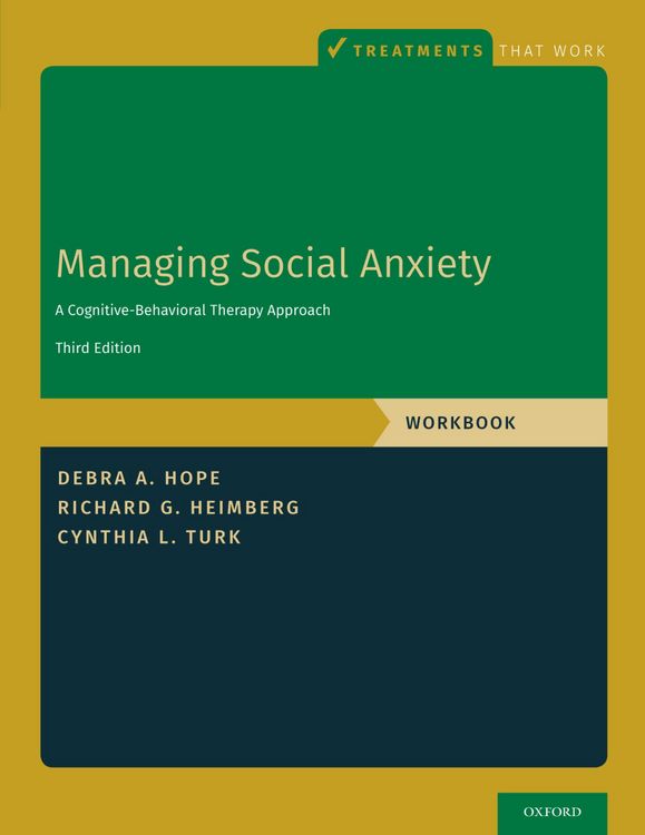 Produktbild: Managing Social Anxiety, Workbook