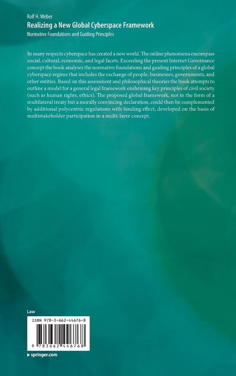 Produktbild: Realizing a New Global Cyberspace Framework