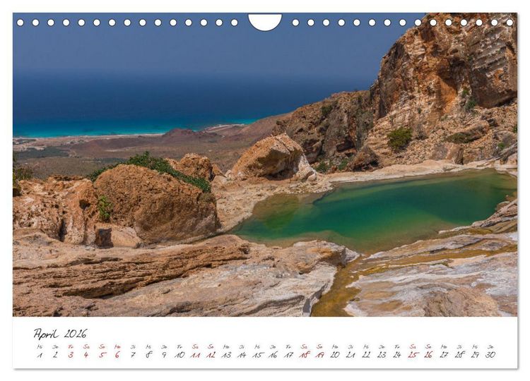 Produktbild: Socotra - Zauberhafte Insel (Wandkalender 2026 DIN A4 quer), CALVENDO Monatskalender