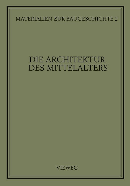 Produktbild: Die Architektur des Mittelalters