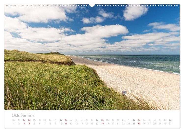 Produktbild: Sehnsucht Sylt (hochwertiger Premium Wandkalender 2026 DIN A2 quer), Kunstdruck in Hochglanz
