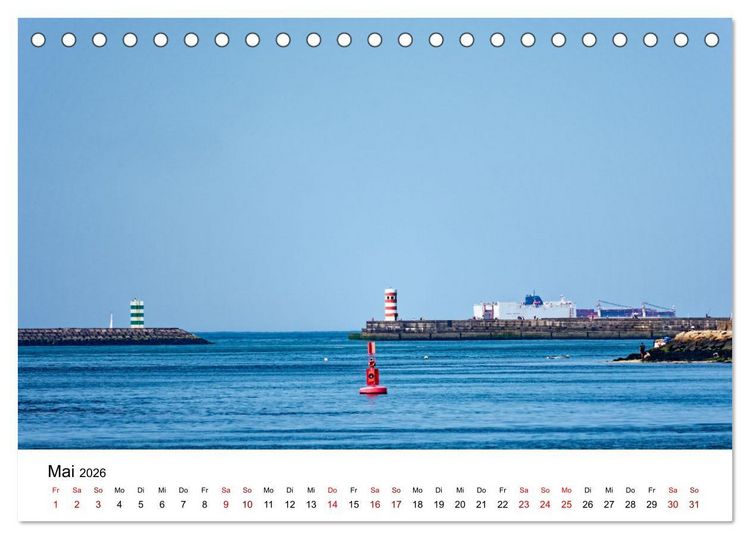 Produktbild: Porto und Gaia - Ausblicke und Einsichten (Tischkalender 2026 DIN A5 quer), CALVENDO Monatskalender