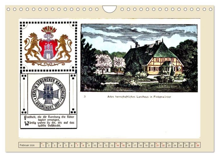 Produktbild: Gru&szlig; aus Finkenwerder (Wandkalender 2026 DIN A4 quer), CALVENDO Monatskalender