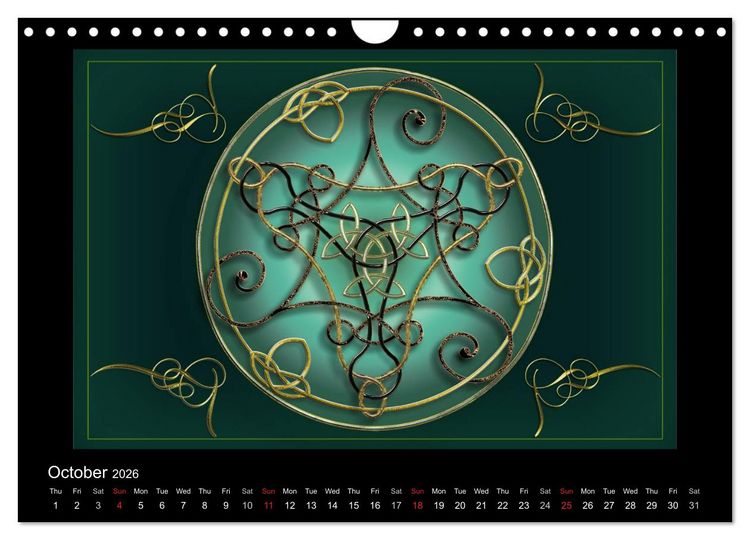 Produktbild: Celtic Symbols (Wall Calendar 2026 DIN A4 landscape), CALVENDO 12 Month Wall Calendar