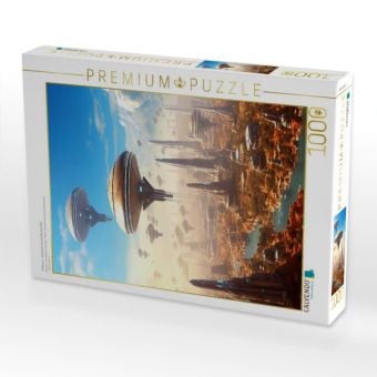 Produktbild: CALVENDO Puzzle Aufbruch - startende fremde Raumschiffe | 1000 Teile Lege-Gr&ouml;&szlig;e 64x48cm Foto-Puzzle f&uuml;r gl&uuml;ckliche Stunden