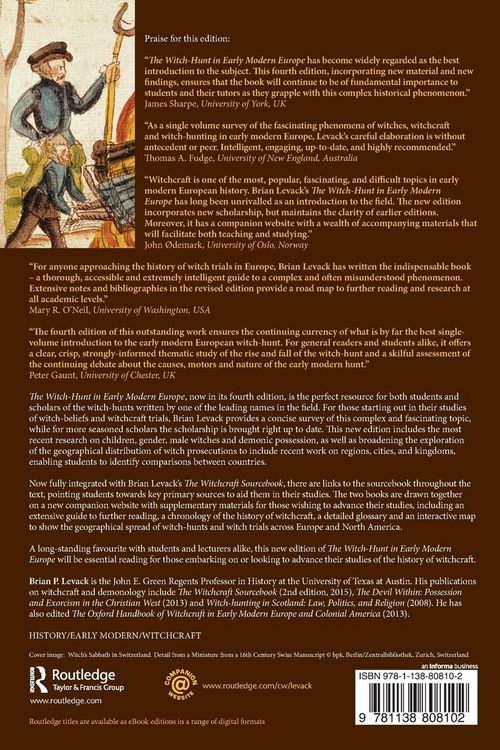 Produktbild: The Witch-Hunt in Early Modern Europe