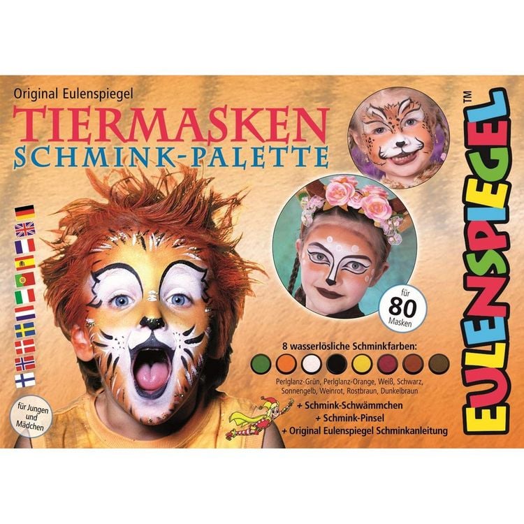 Produktbild: Eulenspiegel 208038 Tiermasken Schmink-Palette
