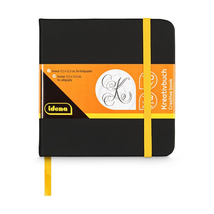 Produktbild: Idena Kreativbuch f&uuml;r Kalligraphie 128 Seiten 140g/m&sup2; 12,5 x 12,5cm