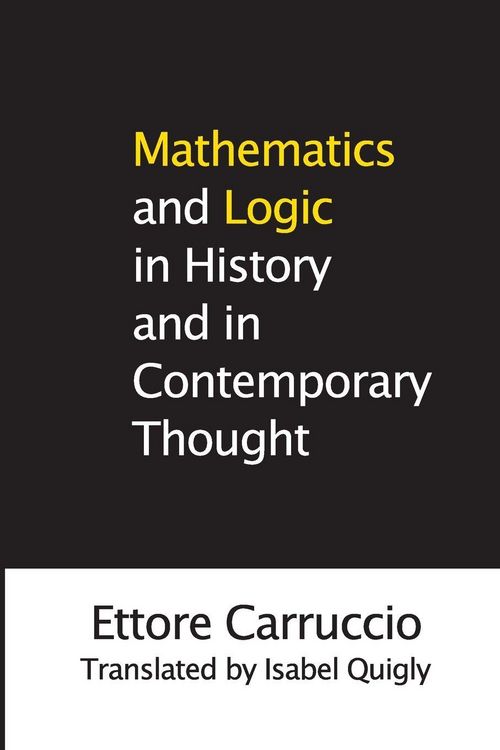 Produktbild: Mathematics and Logic in History and in Contemporary Thought