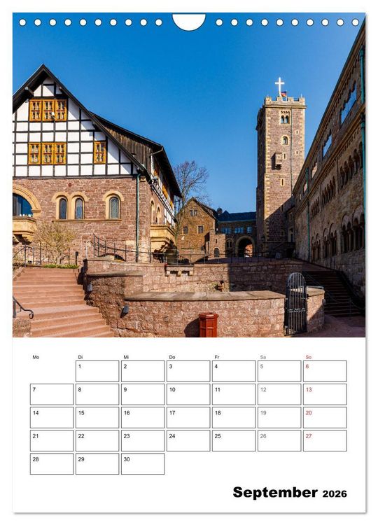 Produktbild: Die Th&uuml;ringer Wartburg (Wandkalender 2026 DIN A4 hoch), CALVENDO Monatskalender