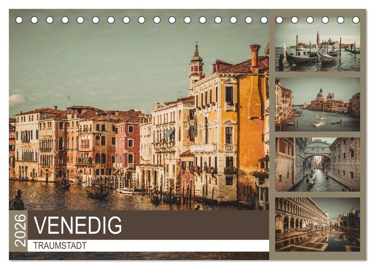 Produktbild: Traumstadt Venedig (Tischkalender 2026 DIN A5 quer), CALVENDO Monatskalender