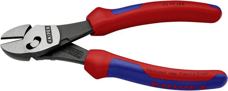 Produktbild: Knipex TwinForce 73 72 180 Werkstatt Kraft-Seitenschneider mit Facette 180mm
