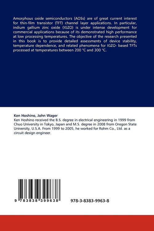 Produktbild: Stability of IGZO-based Thin-Film Transistor