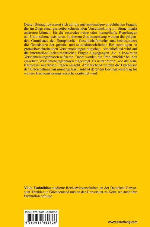 Produktbild: Grenz&uuml;berschreitende Verschmelzungen und die damit verbundenen international-privatrechtlichen Fragen