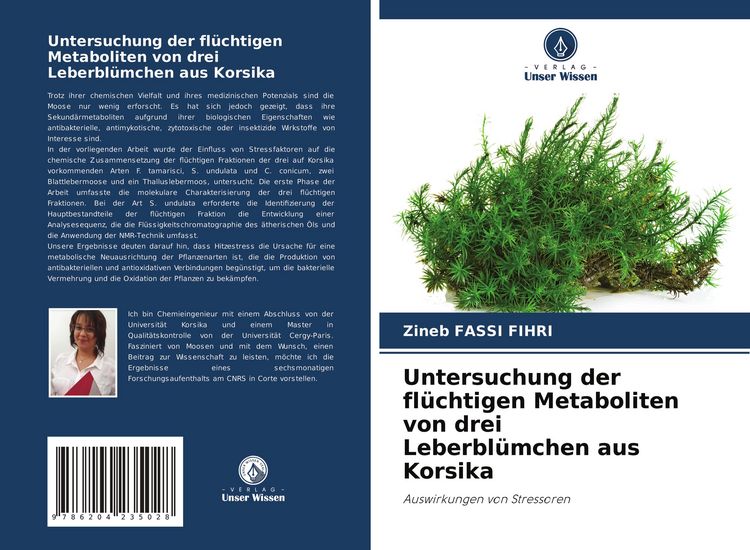 Produktbild: Untersuchung der fl&uuml;chtigen Metaboliten von drei Leberbl&uuml;mchen aus Korsika