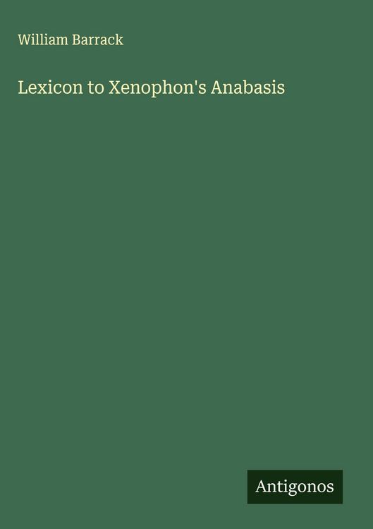 Produktbild: Lexicon to Xenophon's Anabasis