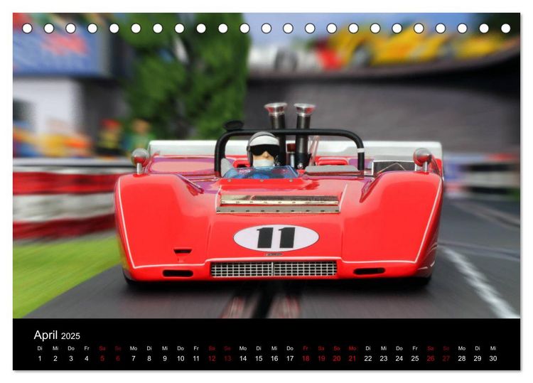 Produktbild: Motorsport in 1/32 (Tischkalender 2025 DIN A5 quer), CALVENDO Monatskalender
