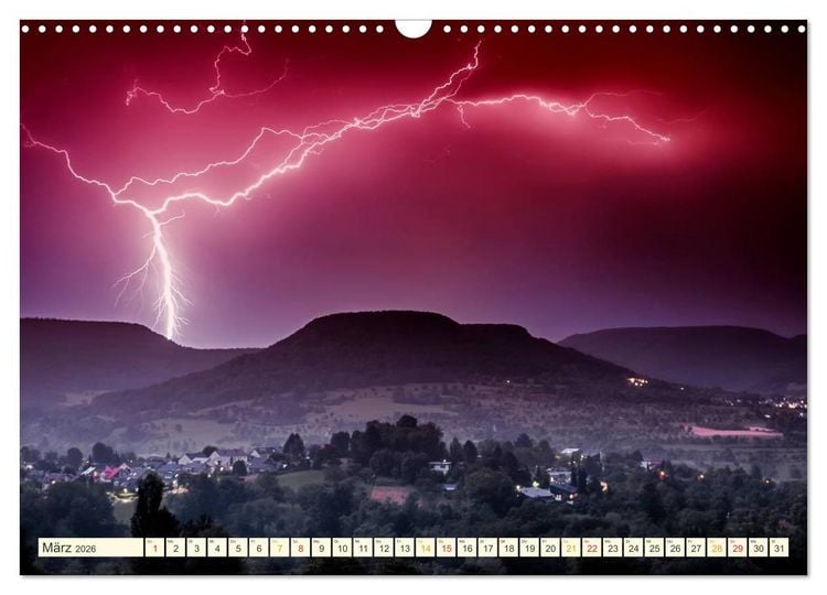 Produktbild: Gewaltige Natur - bedrohlich und sch&ouml;n (Wandkalender 2026 DIN A3 quer), CALVENDO Monatskalender
