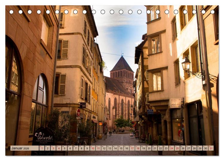 Produktbild: Zauberhaftes Stra&szlig;burg (Tischkalender 2026 DIN A5 quer), CALVENDO Monatskalender