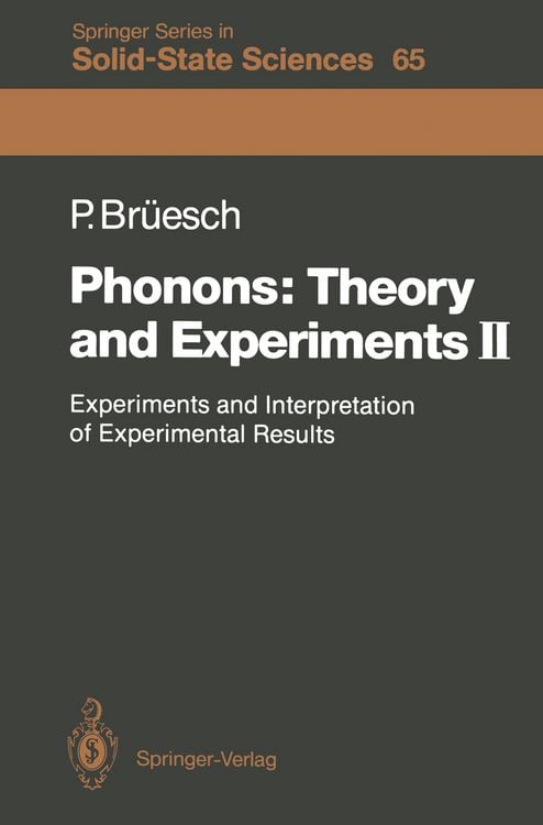 Produktbild: Phonons: Theory and Experiments II
