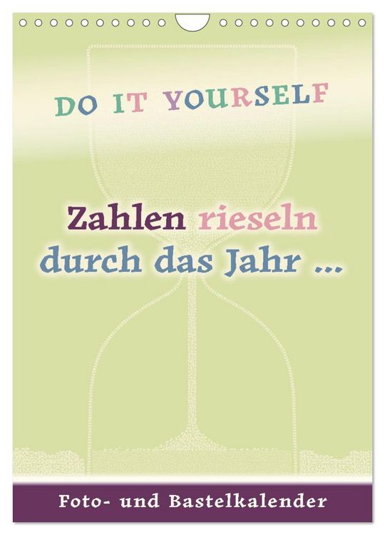 Produktbild: Zahlen rieseln durch das Jahr ... (Wandkalender 2026 DIN A4 hoch), CALVENDO Monatskalender