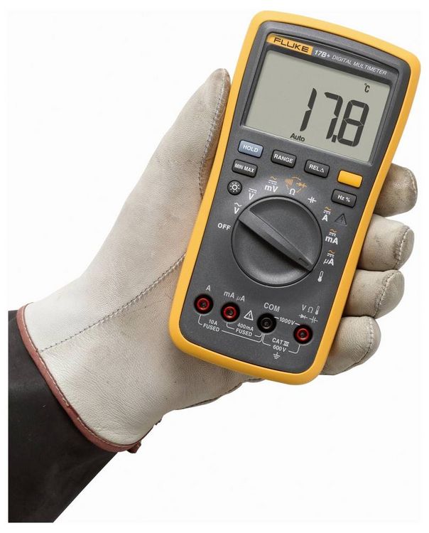 Produktbild: Fluke 17B+/EUR Hand-Multimeter digital CAT III 600V Anzeige (Counts): 4000