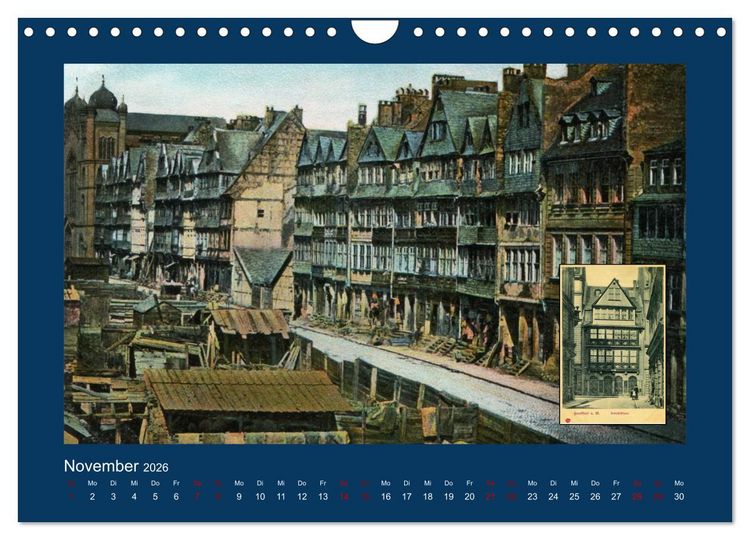 Produktbild: Historisches Frankfurt am Main von 1888 bis 1918 (Wandkalender 2026 DIN A4 quer), CALVENDO Monatskalender